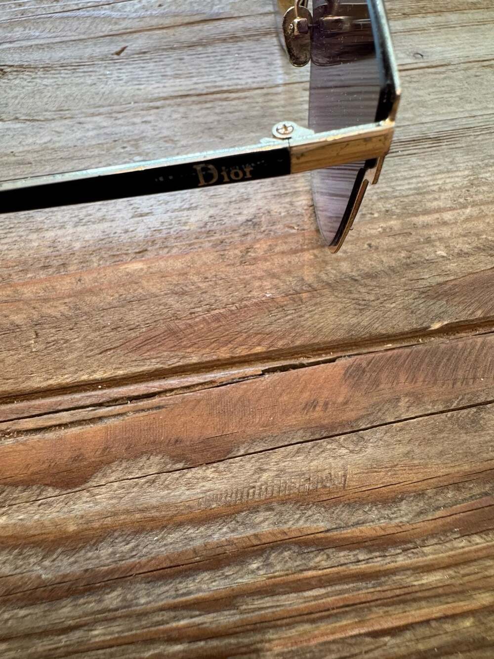 Christian Dior Yellow Goldtone So Real Pop Sunglasses - Picture 4 of 11